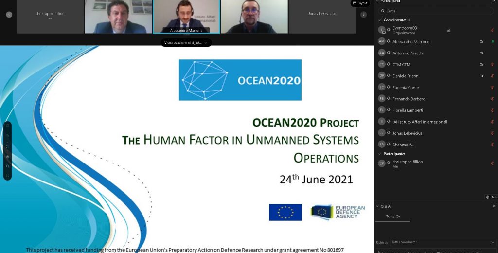 OCEAN2020 Webinar: Human Factor in Unmanned Systems Operations